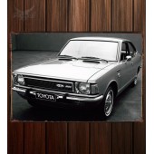 Металлическая табличка Toyota Corolla Coupe US-spec (TE27)